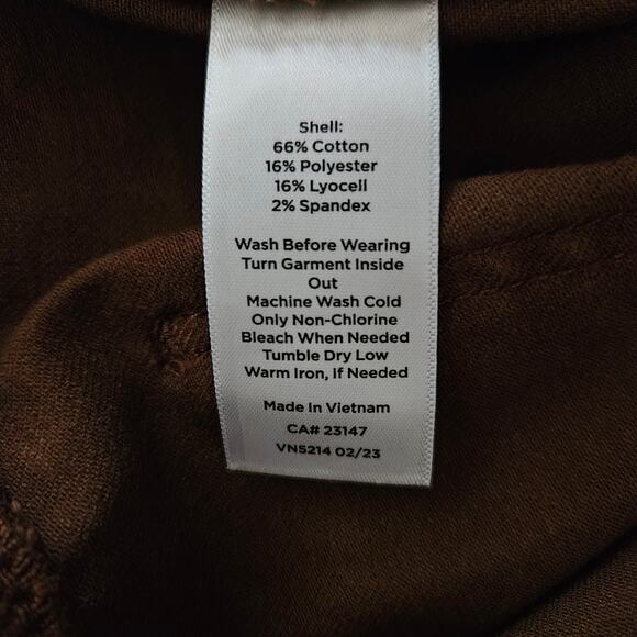 Talbots Brown Slim Ankle Jean Slimming Stretch Sz 16W EUC - Picture 5 of 7